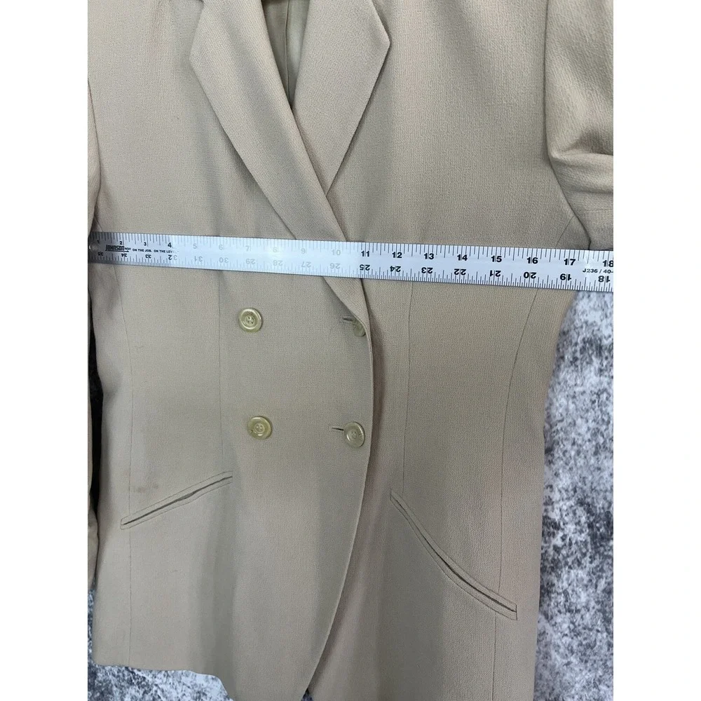 Valerie Stevens Jacket Womens 2 P Wool‎ Beige Blazer Office Work Weekend preppy
